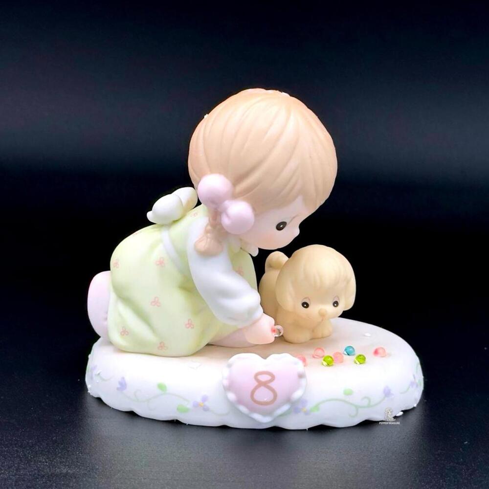 Precious Moments Girl with Puppy Figurine – Adorable Childhood Charm!